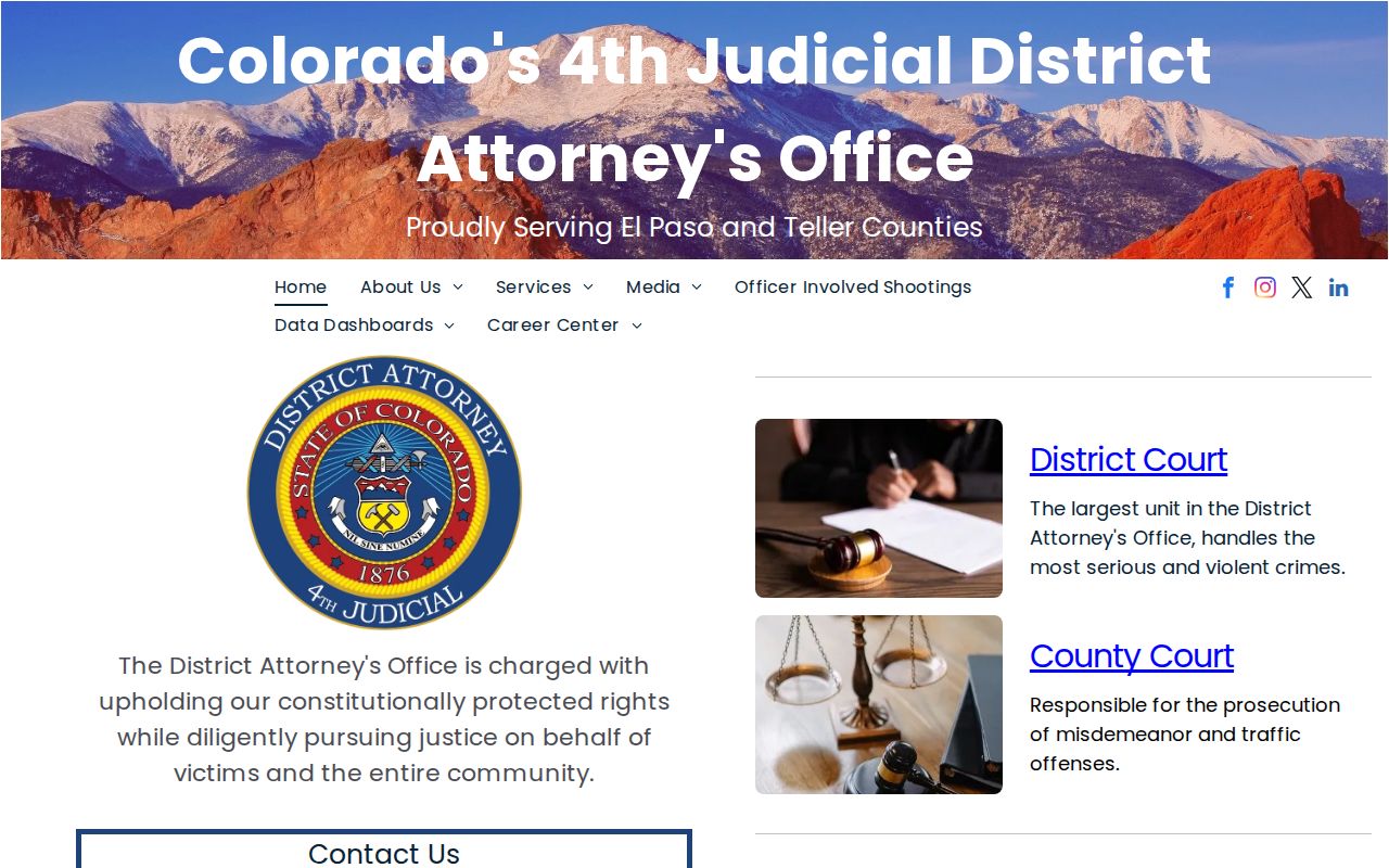El Paso County criminal history district attorney